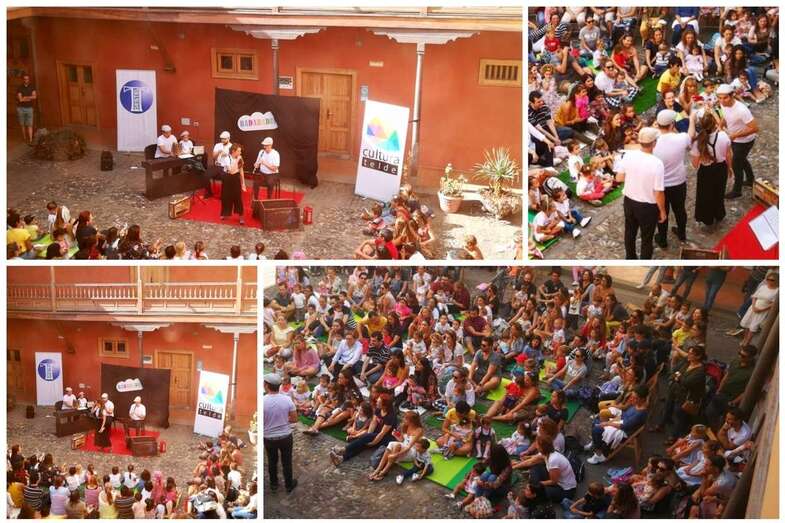 Diferentes momentos del espectáculo (Foto TA)